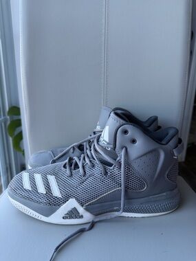 adidas Dt dual threat gray mid men basketball shoes 9